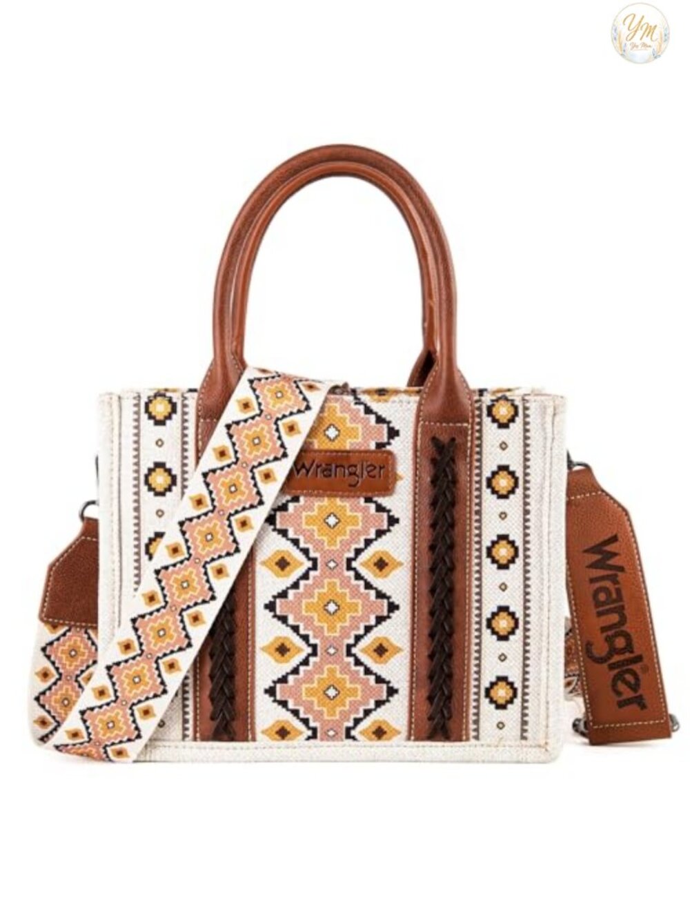 Wrangler Aztec Canvas Tote Bag with Guitar Strap
